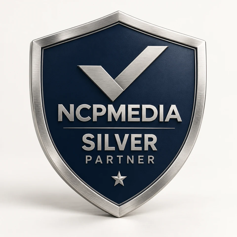 NCP Media Silver Partner level badge