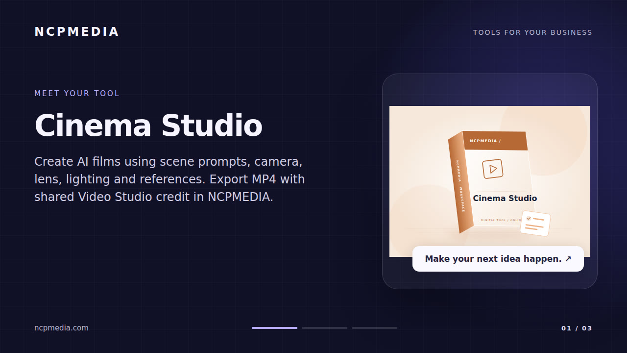 Cinema Studio · video overview